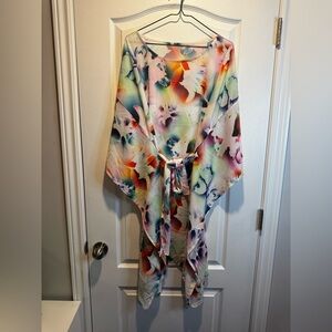 331-Apana Resort L sheer floral coverup
